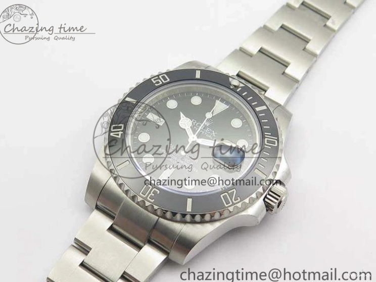 Ceramic On Best A2836 1:1 Black VRF Edition Submariner 116610LN SS Bracelet 0203